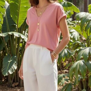 Tommy Bahama Resortwear Clean Girl Kauai Coral Tee Shirt